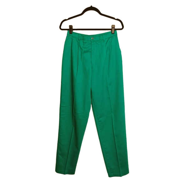 VTG LEVI'S SPORTSWEAR Green Slim Leg Pants 12 - Picture 1 of 5
